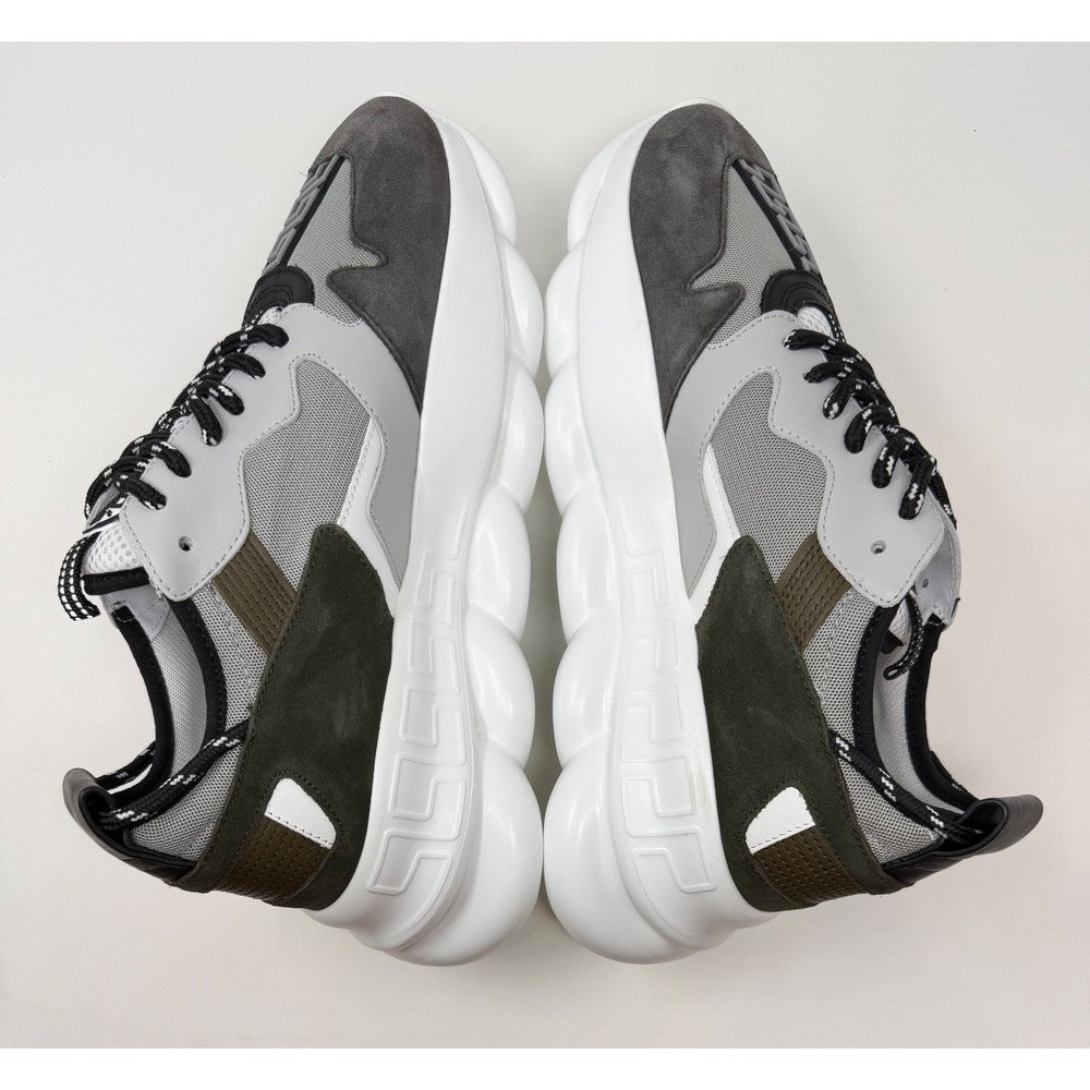 Versace Chain Reaction 2 Sneaker Grey Size 12 US 45 EU - Picture 4 of 8